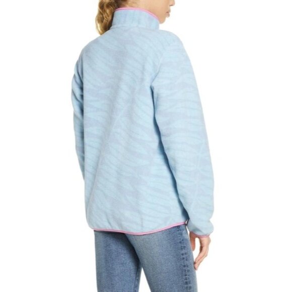 Patagonia Synchilla Snap-T Recycled Fleece Pullover Eucalyptus Berlin Blue Large - Picture 2 of 13